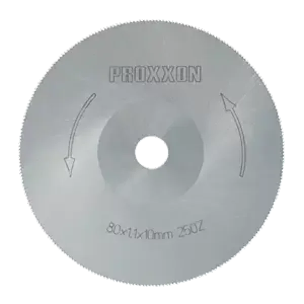 Lame de scie circulaire en acier spécial hautement allié (HSS) Ø 80 mm (trou de 10 mm). Épaisseur 1,1 mm - PROXXOM - 28730