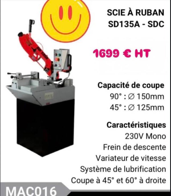 SCIE À RUBAN SD135A - SDC