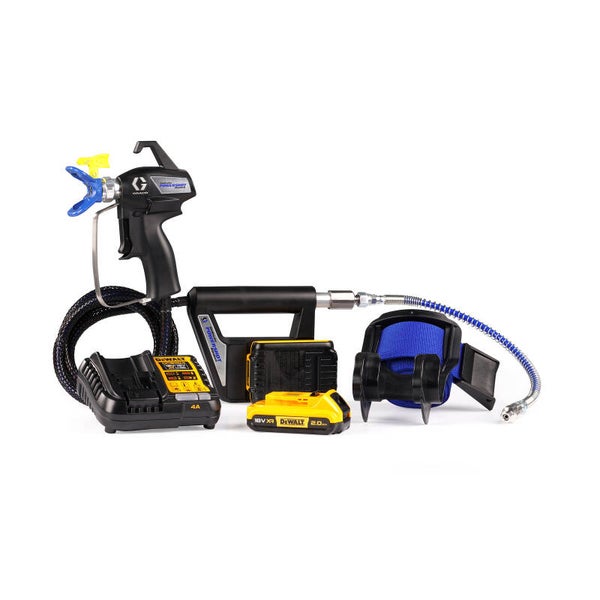 Pistolet AIRLESS CONTRACTOR POWERSHOT Standard CEE - GRACO - avec 2 batteries 18V - chargeur - 18H304