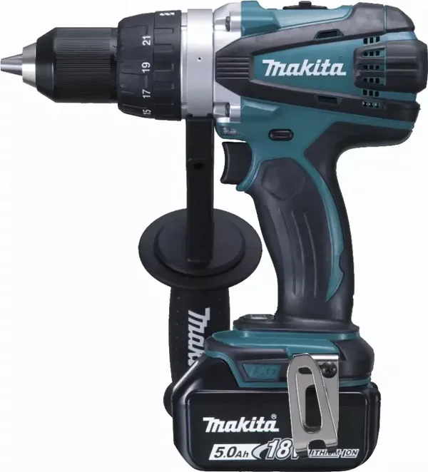 Perceuse visseuse 18 V Li-Ion 5 Ah Ø 13 mm MAKITA - 2 batteries, chargeur, coffret - DDF458RTJ