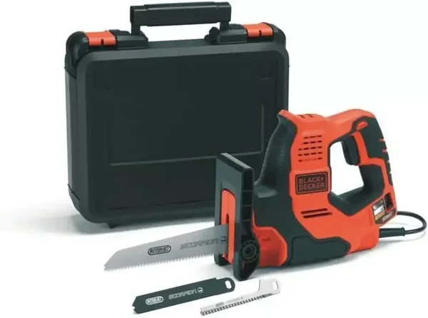 Scie sabre filaireScorpion Autoselect - 500W - BLACK+DECKER - avec 3 lames - coffret - RS890K-QS