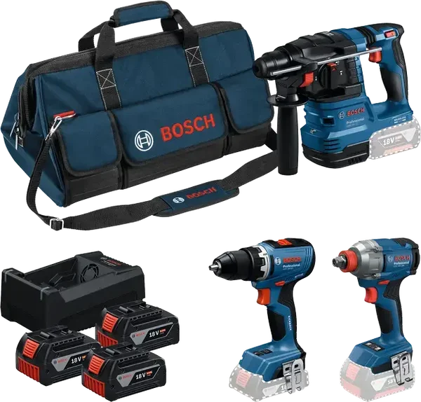 Combo Kit 3 outils 18 V GSR + GDX + GBH + Sac à outils - BOSCH - 0615A50093