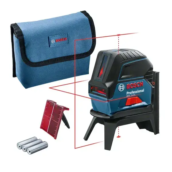 Laser GCL 2-15 point et ligne 15 m - BOSCH - avec pile et sacoche - 0601066E00