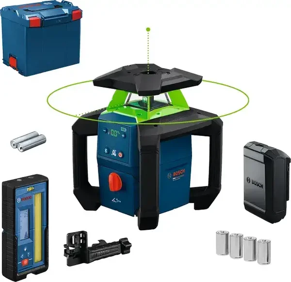 Laser rotatif PRO GRL18V-4-34CVG - BOSCH - avec batteries 1,5V LR14 - LBOXX - 0601061H01