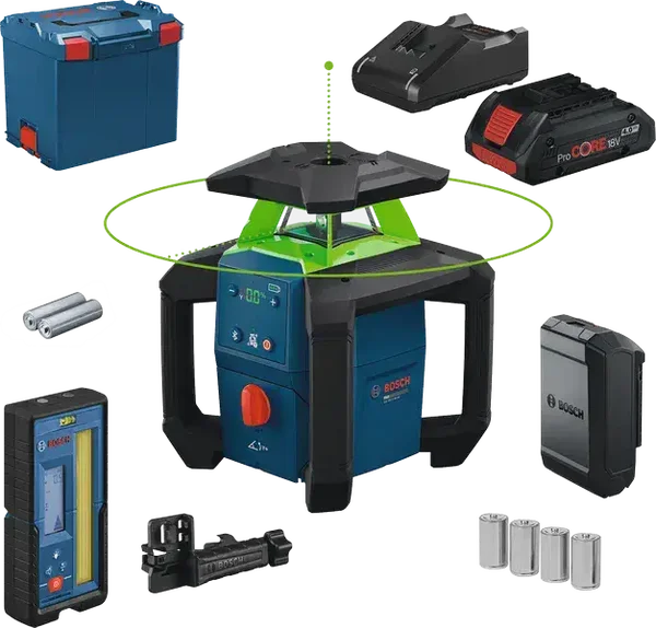 Laser rotatif PRO GRL18V-4-34CVG - BOSCH - avec batterie et chargeur - L-BOXX - 0601061H00