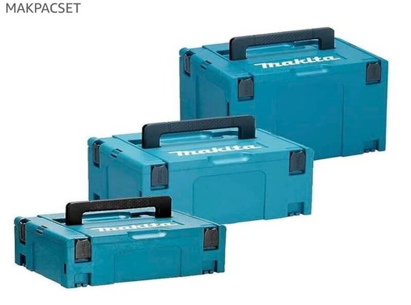 Lot Coffrets MAKPAC  MAKITA taille 1/2/3