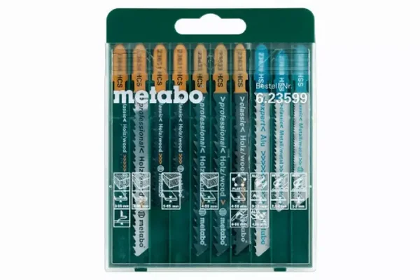 Assortiment de lames de scie sauteuse METABO 10 pièces - 623599000