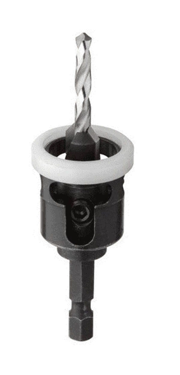 Kit terrasse Bois - Fraisoir carbure 45°+ Butée de profondeur - DIAGER - avec 3 forets Ø4 + clé de montage - 902D04