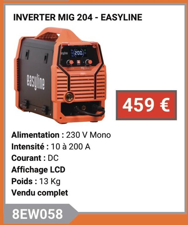 INVERTER MIG 204 - EASYLINE