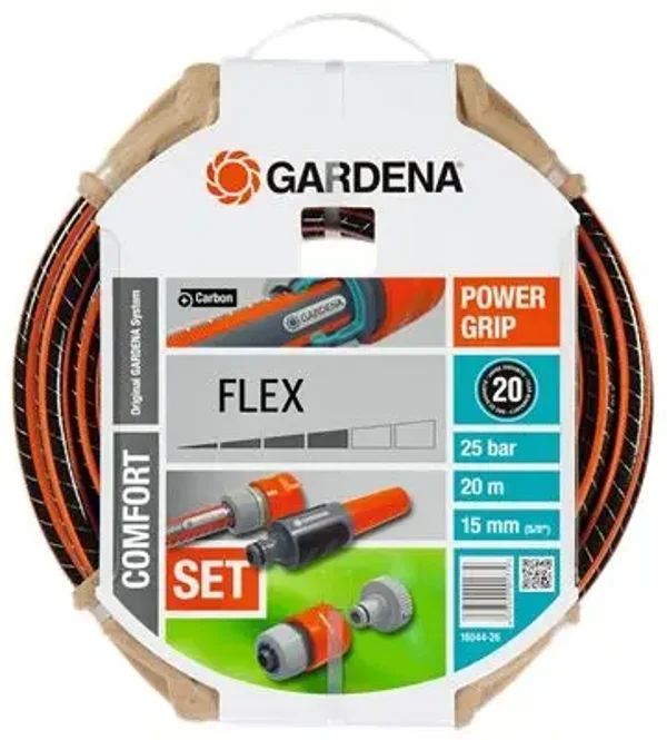 Kit de tuyau GARDENA PowerGrip Flex Ø15mm L. 20m - 18044-26