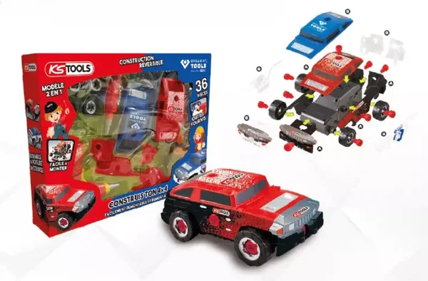 Kit de construction KSTOOLS pour enfants - Voiture 4X4 - 36 pieces - 100096
