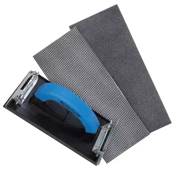Kit cale à poncer plâtre et enduit avec 4 garnitures 93 x 230 mm - NORTON ABRASIVES