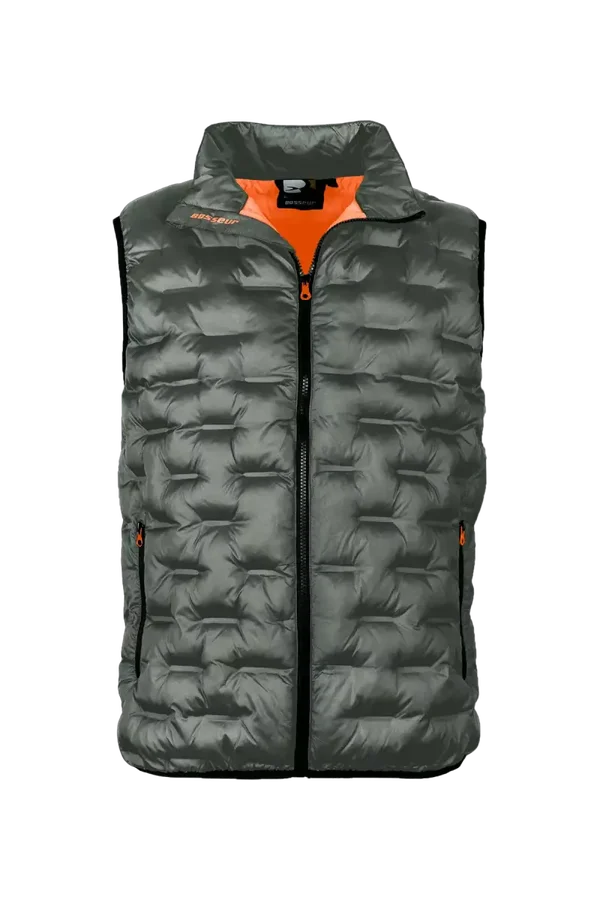 Doudoune de ville sans manche Igloo - Kaki/Orange - BOSSEUR - 12275