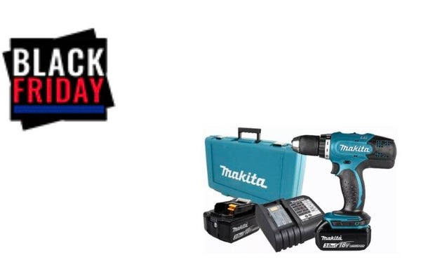 Perceuse visseuse 18V - MAKITA - avec 2 batteries 18V 3.0Ah - chargeur - coffret - DDF453SFE