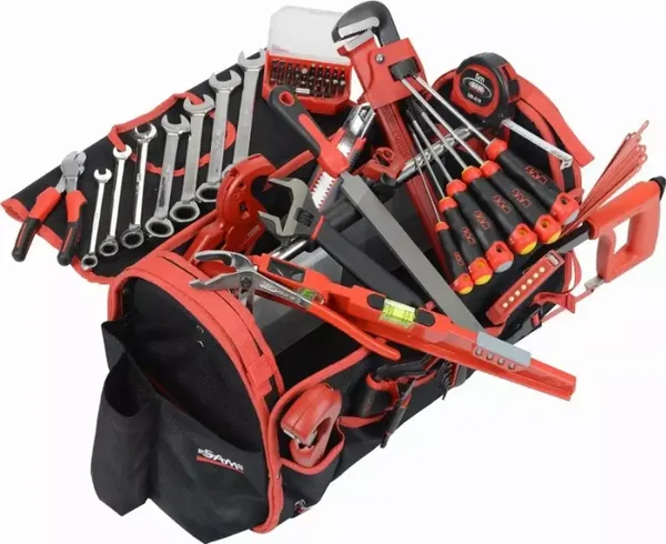Caisse textile 39 L + 95 Outils pour plombier SAM OUTILLAGE - CP-PL1