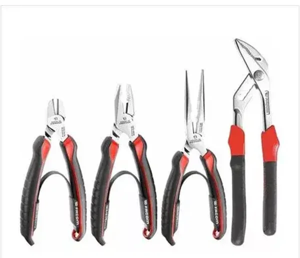 Jeu 4 pinces FACOM : multiprise à verrouillage, coupante, à becs demi-ronds et universelle - CPE.A1PB