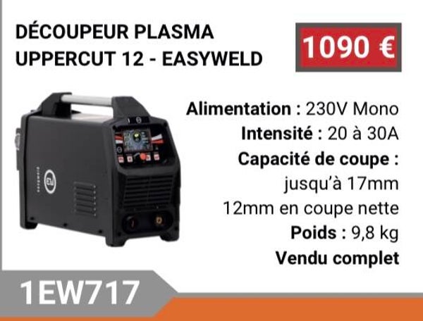 Decoupeur plasma upercut 12 easyweld