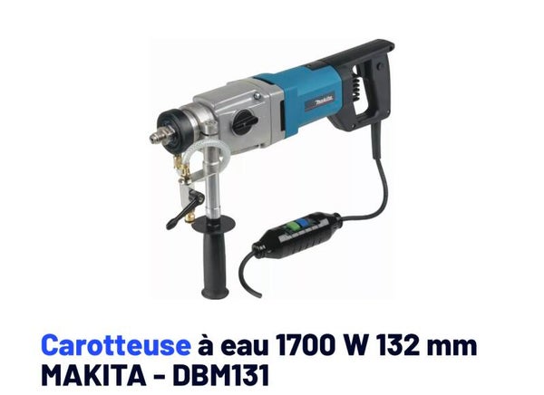 Carotteuse sous arrosage makita Dbm 131