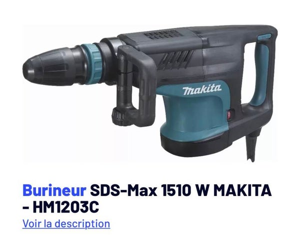 Marteau piqueur MAKiTA  HM1203C  1510w