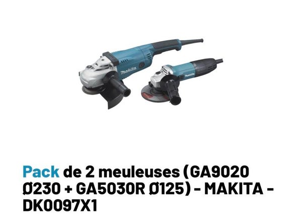 Kit meuleuse 230mm / 125mm makita