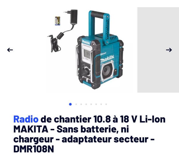 Radio chantier Makita DNR 108 N
