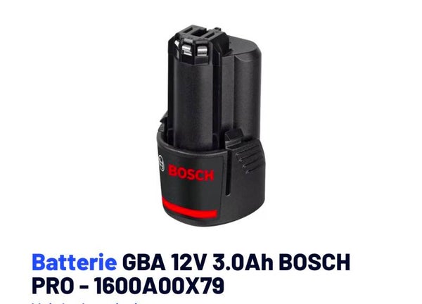 Batterie 12v 3Ah Bosch