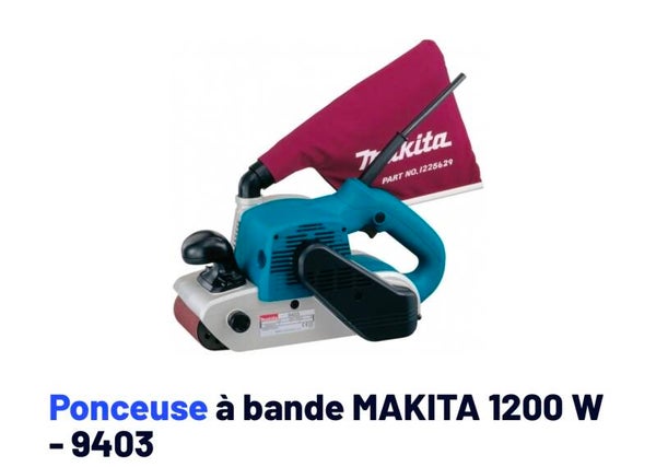 Ponceuse bande Makita. 610x100 ultra puissante