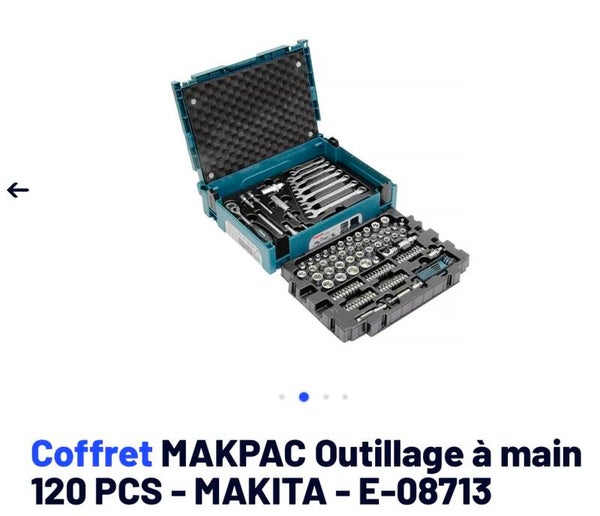 Coffret Makita outillage 120pcs