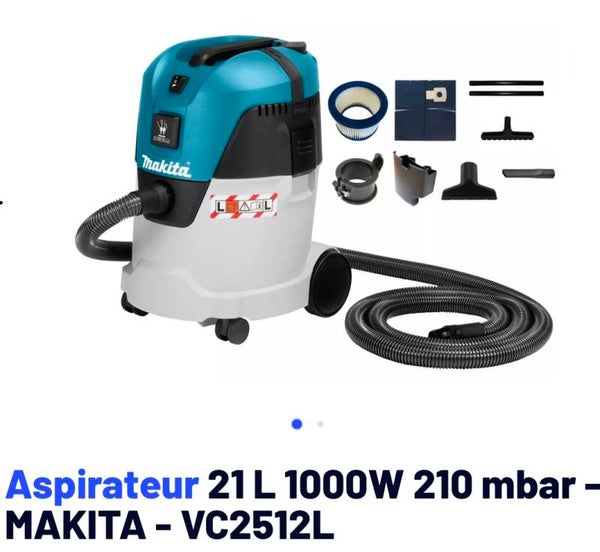 Aspirateur eau poussière Makita VC2512L