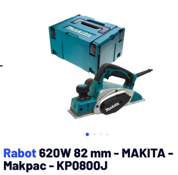 Rabot 620W 82 mm - MAKITA - Makpac - KP0800J
