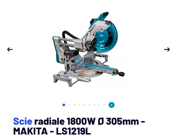 Scie radiale 1800W Ø 305mm - MAKITA - LS1219L