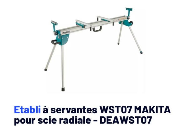 Etabli à servantes WST07 MAKITA pour scie radiale - DEAWST07