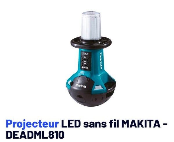 Projecteur LED sans fil MAKITA - DEADML810