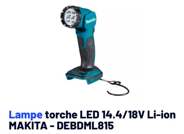 Lampe torche LED 14.4/18V Li-ion MAKITA - DEBDML815