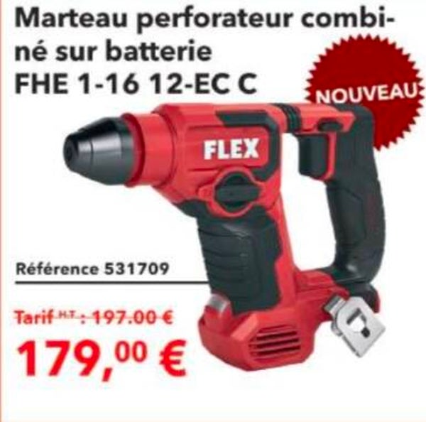 Marteau perforateur combiné sur batterie FHE 1-16 12-EC C