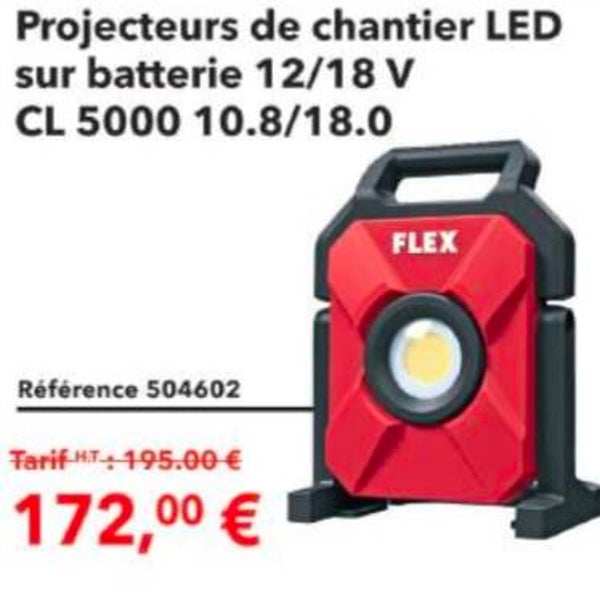 Projecteurs de chantier LED sur batterie 12/18 V CL 5000 10.8/18.0