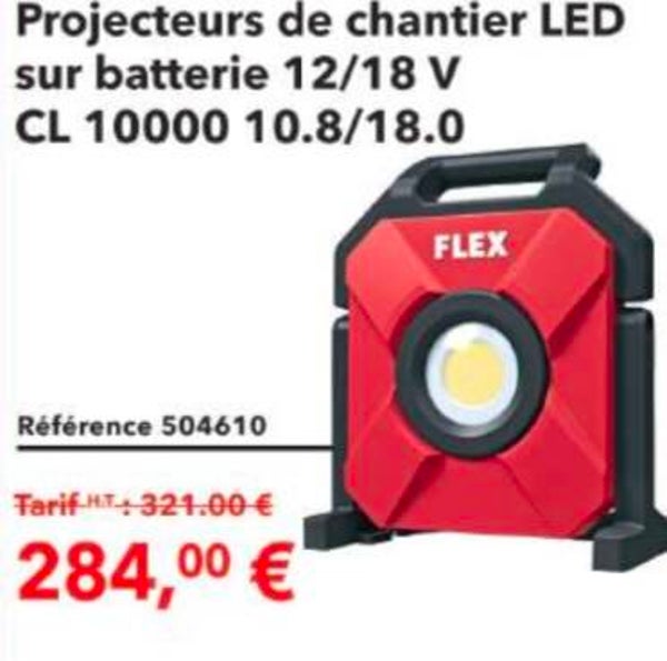 Projecteurs de chantier LED sur batterie 12/18 V CL 10000 10.8/18.0