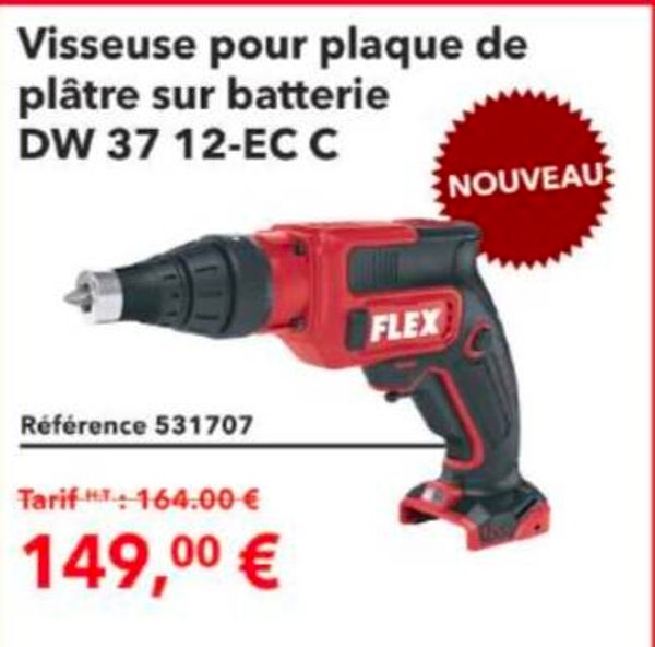Visseuse placo 12v DW37 12- EC C