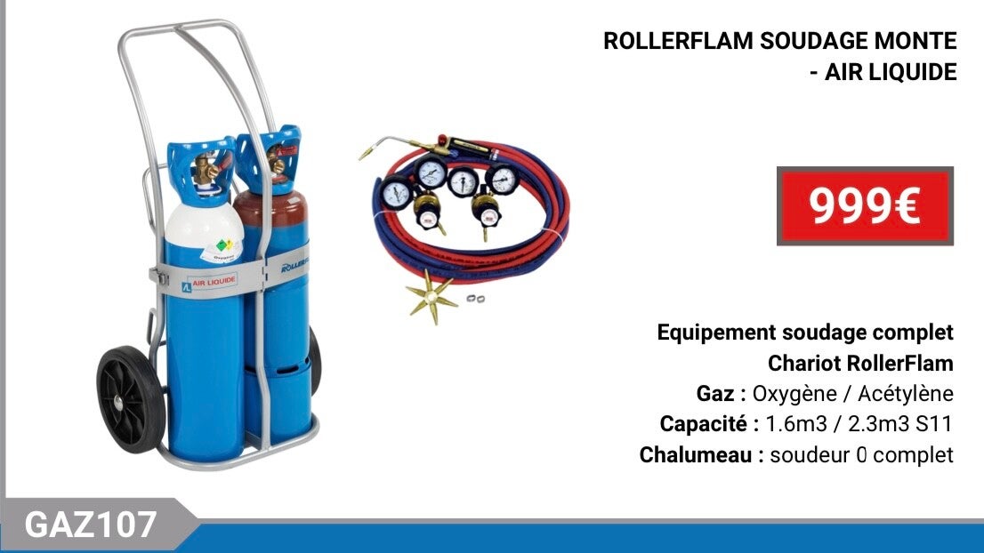 ROLLERFLAM SOUDAGE MONTE - AIR LIQUIDE