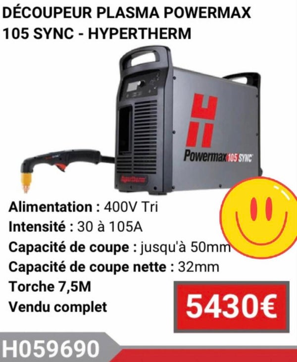 DÉCOUPEUR PLASMA POWERMAX 105 SYNC - HYPERTHERM