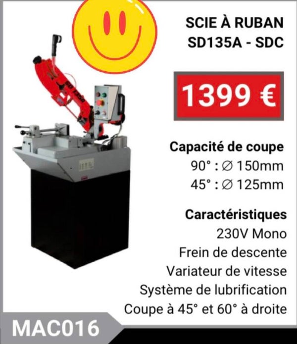 SCIE À RUBAN SD135A - SDC