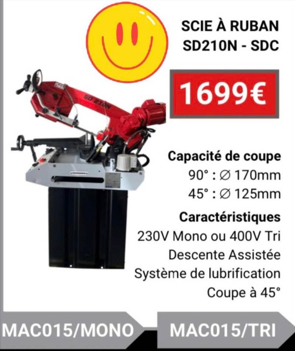 SCIE À RUBAN SD210N - SDC