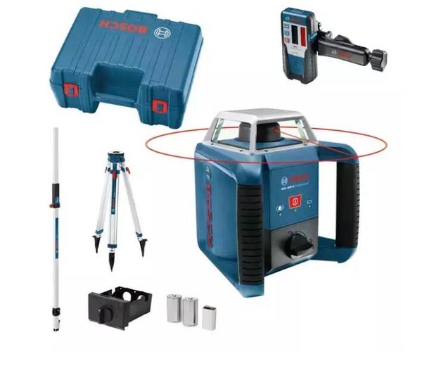 Laser rotatif GRL 400 H - BOSCH - avec batterie - accessoires - coffret