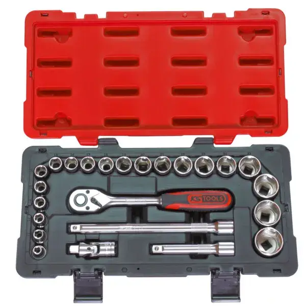 COFFRET DE DOUILLES ET ACCESSOIRES ULTIMATE 1/2'', 24 PIÈCES KS TOOLS 922.0623