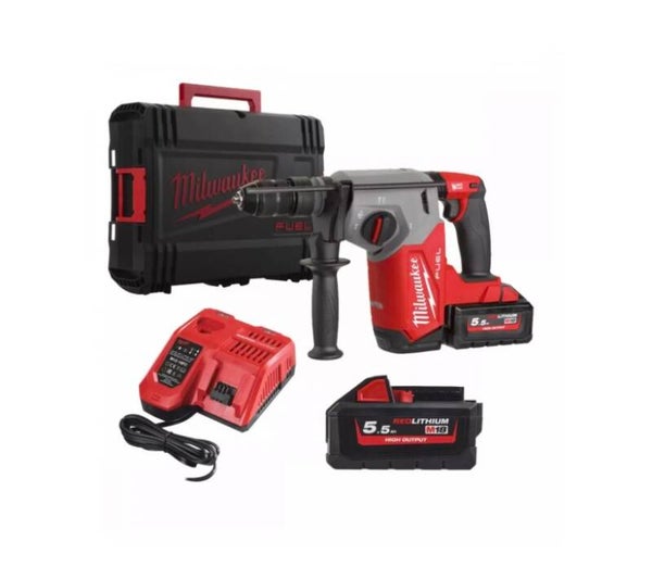 Perforateur SDS M18 ONEFHPX 552X MILWAUKEE avec 2 batteries 18v 5.5 Ah - HD Box - 4933478496