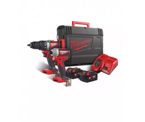 Powerpack 18V Brushless M18 BLPP2B2-502X - MILWAUKEE - avec 2 batteries 18V 5.0Ah - chargeur - HD box - 4933464594