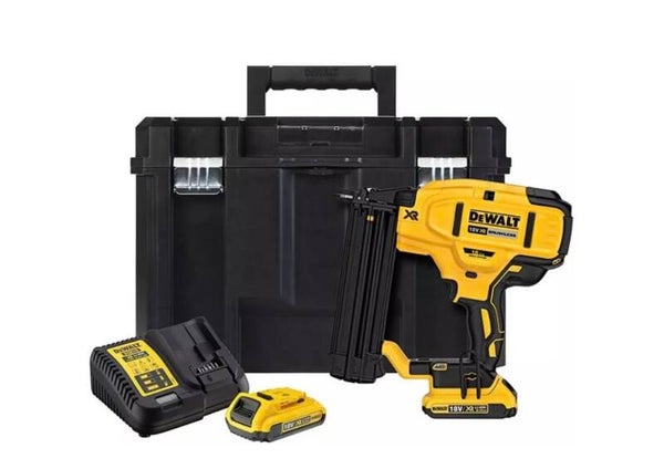 Cloueur de finition 18V - DEWALT - 2 batteries 18V 2.0Ah + chargeur + coffret - DCN680D2