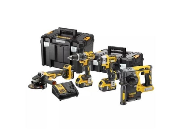 Kit 4 outils XR 18V 5Ah Li-Ion DEWALT - DCK422P3T-QW