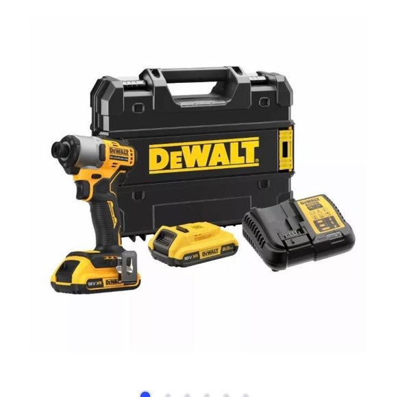 Visseuse à chocs XR 18V Brushless - DEWALT - avec 2 batteires 18V 2.0Ah - chargeur - coffret - DCF840D2T-QW