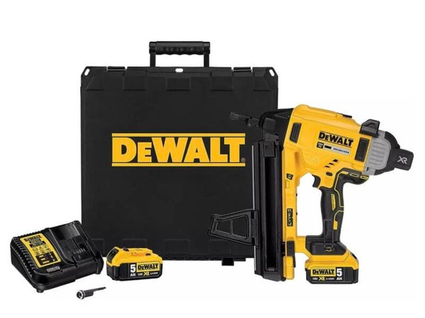 Cloueur XR 18V - béton et acier - DEWALT - avec 2 batteries 18V 5Ah li-ion + chargeur + accessoires + TOUGHSYSTEM - DCN890P2